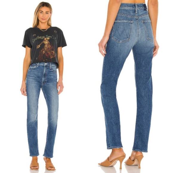 NEW Mother Superior High Waisted Rider Skimp Jeans Cowboys Don't Cry Size 24 - Picture 1 of 12